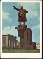 1959 UdSSR, 25 Kop. Bildganzsache Bergmann, Grün: Leningrad, Denkmal W. J. Lenin (leichte Randspuren) Ungebr. - Lenin &  - Otros & Sin Clasificación