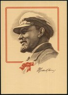 1969 UdSSR, 3 Kop. Bildganzsache Komsomolzen, Grün: Lenin-Portrait (mit Mütze), Ungebr. - Lenin & Oktober-Revolution / O - Otros & Sin Clasificación