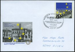 2007 (3.5.) 45133 ESSEN, 55 C. Sonder-Ganzsachenumschlag: 50 Jahre Römische Verträge (Kapitol In Rom) Inl.-Brief - Europ - Altri & Non Classificati