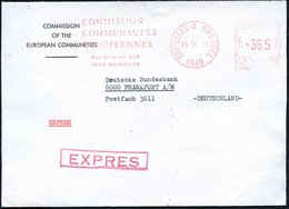 1975 (28.11.) BELGIEN, Absender-Freistempel : 1040 BRUXELLES 4, COMMISSION COMMUNAUTES EUROPEENNES..  (französ. Text) Rs - Autres & Non Classés