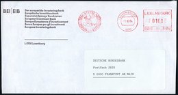 1984 (1.3.) LUXEMBURG, Abdender-Freistempel: 1000 LUXEMBOURG BEI-EIB (Logo Mit Europakarte) = Europ. Investitionsbank, A - Andere & Zonder Classificatie