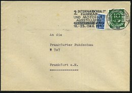 1953 (17.10.) (16) FRANKFURT (MAIN) 2, Maschinen-Werbestempel: 2. INTERNAT. FAHRRAD- U. MOTRRAD-AUSSTELLUNG, Firmenbrief - Autres & Non Classés