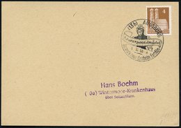 1950 (9.10.) (13 B) AUGSBURG, Sonderstempel: Schwarzwaldmädel, Der Erste Neue Deutsche Farbfilm (Frau In Tracht) Inl.-Ka - Other & Unclassified