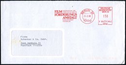 1986 1000 BERLIN 30, Absender-Freistempel: FILM FÖRDERUNGS ANSTALT.., Fernbrief - Film & Kino / Film & Cinema / Film & C - Other & Unclassified