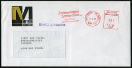 1987 6234 6234 Hattersheim 1, Absender-Freistempel: METEOR SCHMALFILM GMBH, Dekorativer Firmenbrief - Film & Kino / Film - Other & Unclassified