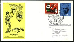 1961 (23.1.) (16) FRANKFURT (MAIN) 1, Sonderstempel Erstflug Lufthansa FRANKFURT - TOKYO Auf Erstflug-Sonderumschlag, Rs - Andere & Zonder Classificatie