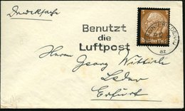1935 (31.12.) BERLIN-FRIEDENAU, Maschinen-Werbestempel: Benutzt Die Luftpost Auf Miniaturbrief! (Bo.S 69 A) - Luftpost-W - Otros & Sin Clasificación