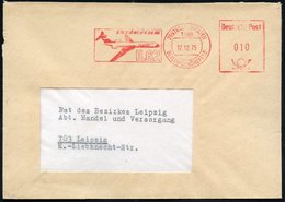 1975 1189 ZENTRALFLUGHAFEN BERLIN-SCHÖNEFELD, Absender-Freistempel INTERFLUG  = Hauspostamt Ostberliner Flughafen (= Ily - Altri & Non Classificati