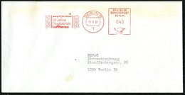 1981 (5.6.) 1 BERLIN 15, Jubil.-Absender-Freistempel: 25 Jahre Flugbetrieb Lufthansa (Flugzeug "Corvair") Ortsbrief, Luf - Other & Unclassified