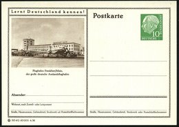 1956/59 Frankfurt/ Main, 10 Pf. Bildganzsache Heuss I Bzw. Heuss III, (je Verschiedene Flughafen-Terminals) Je Ungebr.,  - Altri & Non Classificati