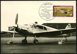 1979 (5.4.) 1000 BERLIN 12, 60 + 30 Pf. Messerschmitt "Me 108" + ET-Sonderstempel (Ju 52) Auf 2 Verschiedene Maximi-ET-K - Altri & Non Classificati