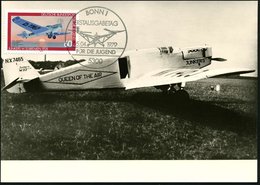 1979/87 B.R.D., 60 + 30 Pf. Junkers "W 33, Bremen" (1928) + 2 Verschiedene Sonderstempel (5300 BONN 1 = ET) U. 1000 BERL - Sonstige & Ohne Zuordnung