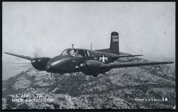 1960 (ca.) U.S.A., S/ W.-Foto-Ak.: Beech Aircraft Typ "L-238" (Karte No.16) U. Trainer "T-34A" (Karte No.53) Je Ungebr., - Andere & Zonder Classificatie