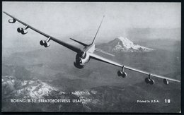 1960 (ca.) U.S.A., S/ W.-Foto-Ak.: Boeing-Flugzeug B-52 Bzw. B-52 A (strategische Bomber) Karte No.18 U. 22, Je Ungebr., - Other & Unclassified