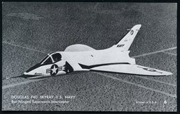 1960 (ca.) U.S.A., S/ W.-Foto-Ak.: Douglas, Kampfflugzeg "FaD Skyray" (Karte No.6) U. "XF4D-1" (Karte No.11) Je Ungebr., - Andere & Zonder Classificatie