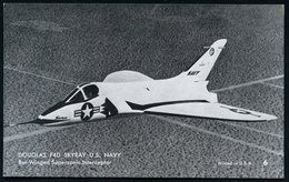 1960 (ca.) U.S.A., S/ W.-Foto-Ak.: Douglas, Kampfflugzeg "FaD Skyray" (Karte No.6) U. "XF4D-1" (Karte No.11) Je Ungebr., - Other & Unclassified