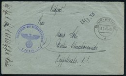 1945 (Febr.) BERLIN-WITTENAU, 2K-Steg + Stummer 2K-Steg (= Tarnstempel Bln-Wittenau) + Je Briefstempel Feldpost-Nr.L 28  - Other & Unclassified