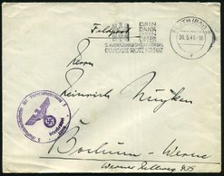 1941 (20.5.) FÜRTH 2, Maschinen-Werbestempel: 2. KRIEGSWHW ROTES KREUZ + Briefstempel: 5. (Flaksammelbatterie) Der Flake - Other & Unclassified