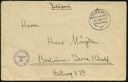 1940 (24.11.) MARIENBAD 1, 2K-Steg + Kleiner Briefstempel: Schüler-Komp.Sch./  Fl.(ieger) Ausb.(ildungs) Rgt. 63 + Rs. H - Other & Unclassified