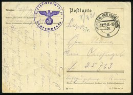 1941 (11.2.) MENDEN (KR ISERLOHN), 2K-Steg + Briefstempel: II. Flak-Regiment 24, Nachkommando, Feldpostkarte An Fp.-Nr.  - Altri & Non Classificati
