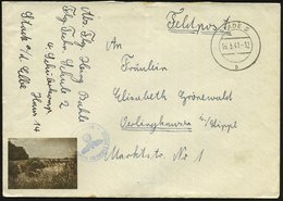 1941 (16.5.) STADE 2, 2K-Steg + Kleiner Briefstempel + Hs. Abs.: Flieger Technische Schule 2 (Bf. Schwache Falte), Feldp - Otros & Sin Clasificación