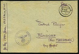 1943 (17.4.) DEUTSCHES REICH, Stummer 2K-Steg = Tarnstempel + Briefstempel Feldpostnr. L 47 904 = 4. Battr. Luftsperr-Ab - Altri & Non Classificati