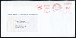 1978 (17.7.) 6 FRANKFURT AM MAIN 71, Absender-Freistempel (einstelige PLZ): DAeC = Deutscher Aero Club (Fluglogo) Fernbr - Sonstige & Ohne Zuordnung