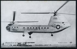 1960 (ca.) U.S.A., 2 Verschiedene S/ W.-Foto-Ak.:Militär-Helikopter PIASECKI "H-16" (Bild No.57) U. "HUP-1" (Bild No.61) - Autres & Non Classés