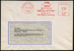 1966 (29.4.) 799 FRIEDRICHSHAFEN, Absender-Freistempel: ZEPPELIN-METALLWERKE GMBH = Zeppelin, Firmenbrief - Zeppelin-Mem - Sonstige & Ohne Zuordnung