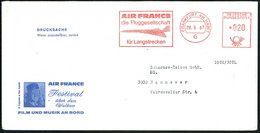 1967 (28.9.) 6 FRANKFURT AM MAIN 1, Absender-Freistempel: AIR FRANCE.. = Concorde-Silhouette Auf Air France Reklamebrief - Sonstige & Ohne Zuordnung