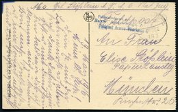 1916 (1.1.) DEUTSCHES REICH, 1K FELDPOSTEXPED. 6. AMREE * Blauer Briefstempel: Bayer. Armeetelegr. Abt. 6, Armee-Oberkdo - Altri & Non Classificati