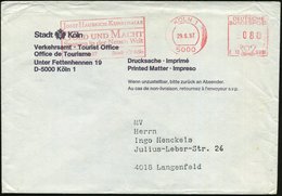 1987 (29.6.) 5000 KÖLN 1, Seltener, Kommunaler Absender-Freistempel: Josef Haubrich Kunsthalle GOLD UND MACHT, Spanien I - Sonstige & Ohne Zuordnung