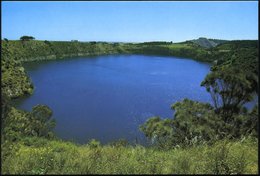 1979 AUSTRALIEN, 20 C. Bild-Ganzsache: Blue Lake At Mt. Gambier, SA (= Vulkansee) + Zusatzfrankatur, Übersee-Flugpostkar - Other & Unclassified