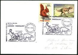 1995 (20.1.) RUMÄNIEN, Sonderstempel: 78200 BUCURESTI Mit TRICERATOPS, TYRANNOSAURUS Und STRUTIOSAURUS (Geolog. Museum)  - Other & Unclassified