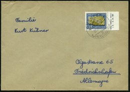 1961 (23.8.) SCHWEIZ, 50 + 10 C. Pro Juventute: Versteinerter Farn (Randstück) Ausl.-Brief (Mi.735 EF) - Paläontologie & - Sonstige & Ohne Zuordnung