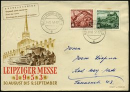 1953 (28.8.) D.D.R., Leipziger Herbstmesse, Kompl. Satz (gest. KARL-MARX-STADT 4) FDC-Sonderumschlag (Mi.380/81) - Inter - Altri & Non Classificati