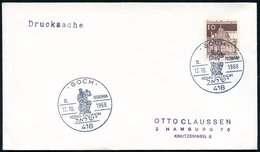 1968 (12.10.) 418 GOCH, Sonderstempel: II. GOBRIA KÖNIG SALOMON (mit Waage) Inl.-Brief (Bo.7 , Nur Vom 11.-13.10.) - Jud - Altri & Non Classificati