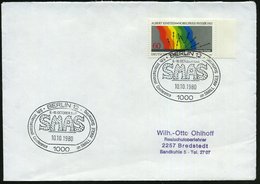 1980 (10.10.) 1000 BERLIN 12, Sonderstempel: SMAS 5th Internat. Conference On SMALL ANGLE Scattering Auf 60 Pf. A. Einst - Autres & Non Classés