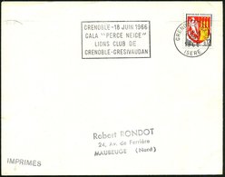 1966 FRANKREICH, Maschinen-Werbestempel: GRENOBLE GARE, GALA "PERCE NEIGE" LIONS CLUB.., Inl.-Brief - Internationale Org - Other & Unclassified