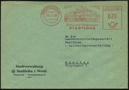 1959 (6.2.) (21 A) STADTLOHN, Kommunaler Absender-Freistempel: Textil- U. Töpferstadt (Rathaus ?) Kommunalbrief - Kerami - Andere & Zonder Classificatie