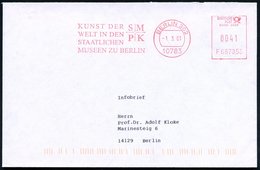 2001 (1.3.) 10783 BERLIN 302, Absender-Freistempel: SMPK STAATLICHE MUSEEN ZU BERLIN, Ortsbrief - Kunst, Museen & Kunsta - Autres & Non Classés