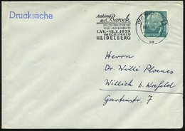 1959 (19.6.) (17 A) HEIDELBERG 1, Maschinen-Werbestempel: "Ausklang Des Barock" PFÄLZER KÜNSTLER DES XVIII. JAHRHUNDERT, - Autres & Non Classés