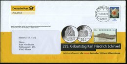 2006 (13.2.) 92637 WEIDEN OPF., 90 C. Postdienst-Ganzsachen-Umschlag Versandstelle: 225. Geburtstag K. F. Schinkel = Alt - Sonstige & Ohne Zuordnung