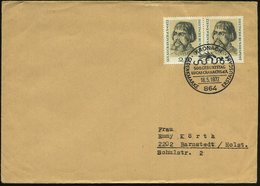 1972 (18.5.) 864 KRONACH, Sonderstempel: 500. GEBURTSTAG LUCAS CRANACH D. Ä. (= Geflügelte Schlange Mit Ring) Auf Paar 2 - Andere & Zonder Classificatie