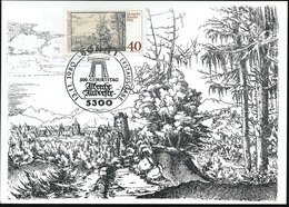 1980 (13.11.) B.R.D., 40 Pf. "500. Geburtstag Albrecht Altdorfer" (Landschaft Mit Fichten) + ET-Sonderstempel 5300 BONN  - Altri & Non Classificati