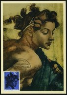 1975 (14.2.) B.R.D., 70 Pf. "500. Geburtstag Michelangelo Buonarrotti" (Deckenfigur Aus Der Sixtinischen Kapelle) + ET-S - Other & Unclassified
