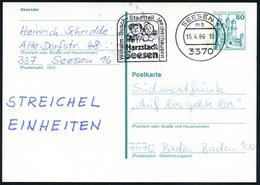 1980 (15.4.) 3370 SEESEN 1, Maschinen-Werbestempel Max & Moritz (aus Wilh. Busch-Comic) Bedarfskarte (Bo.4 A) - Comic-Ku - Other & Unclassified