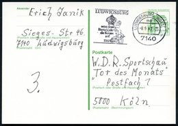 1981 (8.9.) 7140 LUDWIGSBURG 1, Maschinen-Werbestempel: Setzt Dem Barockjahr Die Krone Auf (Putten-Skulptur Mit Krone) B - Sonstige & Ohne Zuordnung