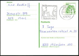 1982 4370 MARL 1, Maschinen-Werbestempel: Skulpturenmuseum Glasklasten (Skulpturen) Bedarfskarte (Bo.14 A I = UB "mc") - - Otros & Sin Clasificación