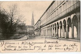 CPA   SIMPLE       MÜLHAUSEN      1902      FRIEDENSTRASSE - Muehlhausen